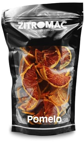 180gr Pompelmo da Cocktail Essiccato, Frutta Seca senza Zucchero per Decorazione, Guarnizione, Pasticceria, Natale, Bevande, Fetta di Pompelmo Secco Naturale al 100% senza Additivi, Pompelmo Essiccato