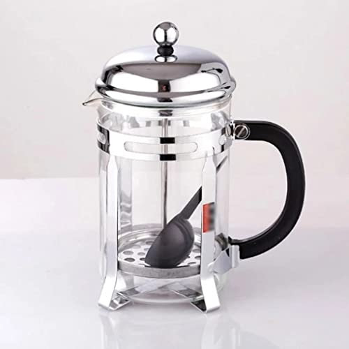 FMONH Prensa Francesa de café de 600 ml para 1-3 Personas, hervidor de té perfumado de Vidrio, Olla Moka, Espresso, Barista, Filtro, cafetera, Herramientas, Jarra de ordeño