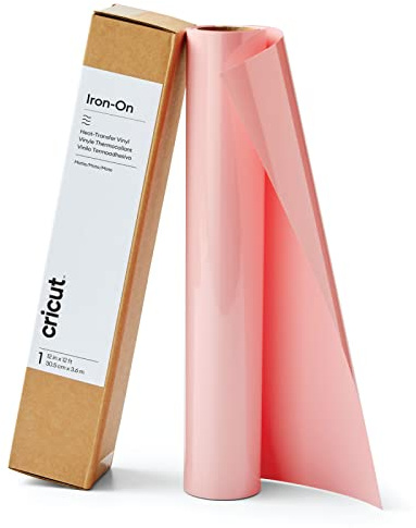 Cricut Iron On | Blush | 3.6m (12ft) | Heat Transfer Vinyl Roll (HTV) | for use with All Cricut Cutting Machines