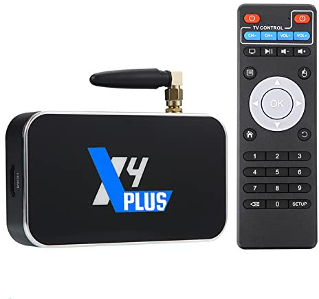 ZXNQ 4K HDR Ultra HD l'internet Boîte de télévision S905X4 Android 11 Solutions Streaming - 2.4G/5G WiFi Bluetooth 4.0 1000M,4+64GB