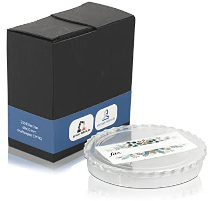 Geschenkaufkleber (beschreibbar) 250 Stück / 60x30 mm Haftpapier/Papieraufkleber zum Beschriften für Geschenke/Namensaufkleber für Geschenke/Geschenkanhänger/Motiv: Aquarell Grün