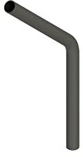 STEINBACHER© | Stahl Rohrbogen 45°, 3/4 26,9x2,3mm, RM 54mm