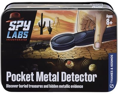 Thames & Kosmos 548011 Labs Pocket Detector, Detective Collecting Metallic Pieces of Evidence, Spy Toys, Age 8+, S, Black