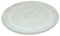 Plato pequeño de cristal para microondas de 24,5 cm, plato giratorio de vidrio para microondas antiadherente con juego de estante (blanco, talla única)