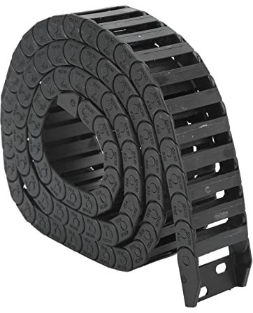 Wire Carrier, Cable Drag Chain Wire Carrier 10x30mm Internal Size with End Connector for 3D Printer CNC, Cable Drag Chain 1m Length, Twist Chains