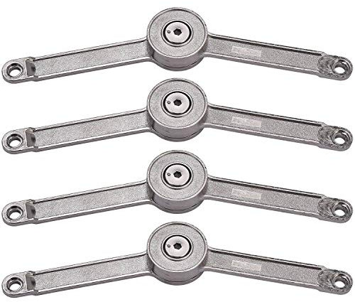 Oikabio Hydraulische Scharniere, Möbelbeschläge Drehgelenk, für Küchenschrank, Tür, Stützstange, verstellbares Scharnier, Möbel, Kleiderschrank, Hebeklappe, Zubehör, 4 Stück
