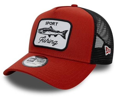 New Era A-Frame Mesh Trucker Cap - Outdoor Fishing Rust