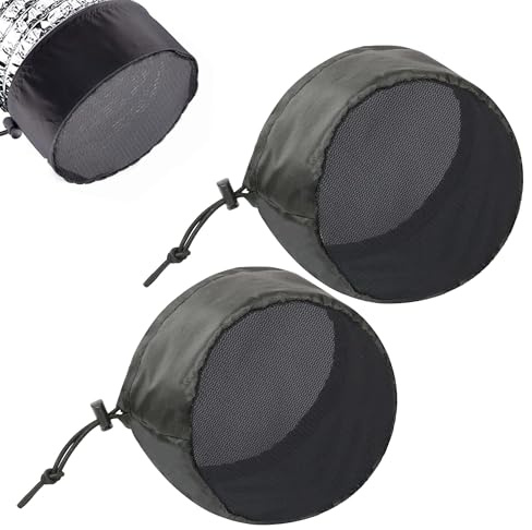 Hayaww 2 Pcs 20.3 cm/8 in Filtro di Copertura per Sfiato per Tenda da Coltivazione Coperture Sfiato Tende Coltivazione Tende per la crescita coperture di ventilazione per tenda da coltivazione (A)