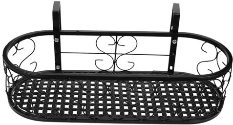 BCOATH Hängender Blumentopfhalter Aus Eisen Dekorativer Bonsaihalter Blumentopfständer Für Balkon Und Garten Vertikale Pflanzenregalung Mit Rustikalem Eisenwerkdesign