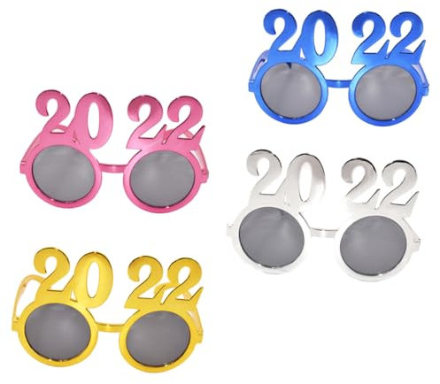 PRETYZOOM Elegante 4er Partybrillen Material Bequeme Passform Für Damengeburtstag Und Hawaii