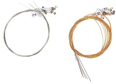 Leiersaiten 21/24 Saiten Ersatzsaiten für Leier aus Stahl und Kupfer