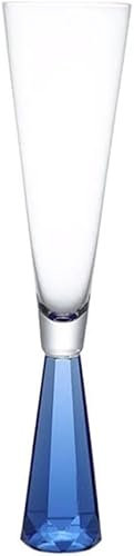 QMOWIZ Biergläser Kreative Weingläser, Klarglas, Champagnergläser mit Stiel, Cocktailglas, 175 ml/5,9 oz Weizengläser