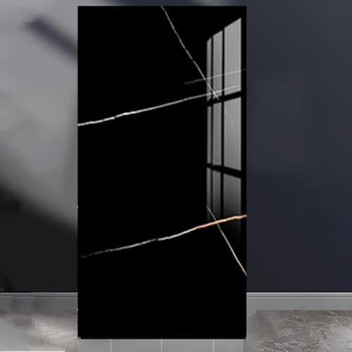 Dalle de Plafond Dalles de Plafond Suspendues Noires pour Salle de Bain, Panneaux Muraux Décoratifs pour Décoration Intérieure, Panneaux de Plafond à Coller pour Sous-Sol, Appartement, Cuisine(C,10 pa