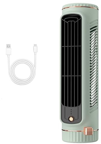 Briza Ac, Solymall Ace Enfriador, Aire Acondicionado Portátil Con Tres Velocidades, Puerto De Carga USB Y Diseño Silencioso Para Dormitorio, Oficina Y Cocina (Verde)