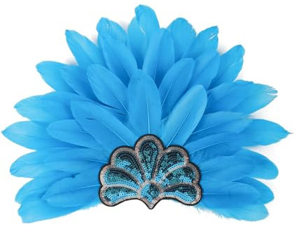Laikoutd Mardi Gras Hairband Halloween Kopfschmuck Kopfschmuck Für Maskerade Make Up Für Party Maskerade Roaring Flapper Cosplay Gefiedertes Stirnband Für Frauen Farbenfroh