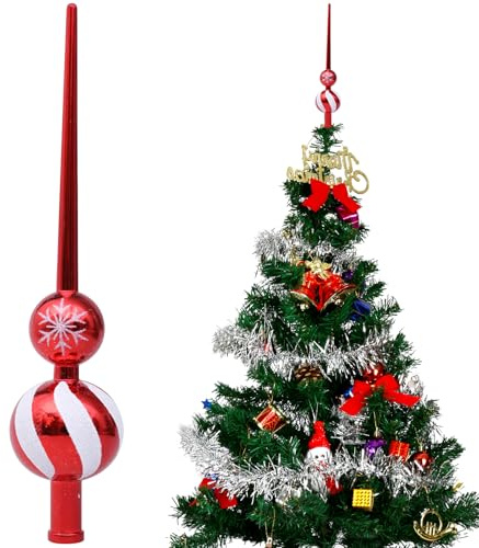 Weihnachtsbaumspitze Christbaumspitze Weihnachten Christbaumschmuck Spitze Baumspitze Tannenbaumspitze Weihnachtsbaumschmuck Spitze für den Weihnachtsbaum Weihnachten (E)