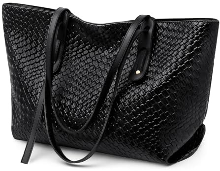 SENDEFN Handtasche Damen Groß, Shopper Tasche mit Reißverschluss und Innentasche, Wasserdichte Tote Bag, Henkeltaschen Für Arbeit, Büro, Reisen, Einkaufen, Schule