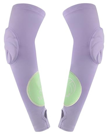 Générique Protège-Bras de Volley-Ball, 2 Pièces Manchons d'-Bras pour Passe, Protège-Bras avec Coussinets et Pass Pouce pour Entraînement en Équipe Sports Salle de Sport