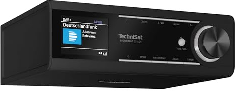 TechniSat DIGITRADIO 23 ASA Radio encastrable de cuisine avec Alerte automatique de sécurité (ASA, radio de cuisine DAB, FM, écran couleur TFT à intensité variable, streaming audio Bluetooth, 2 W