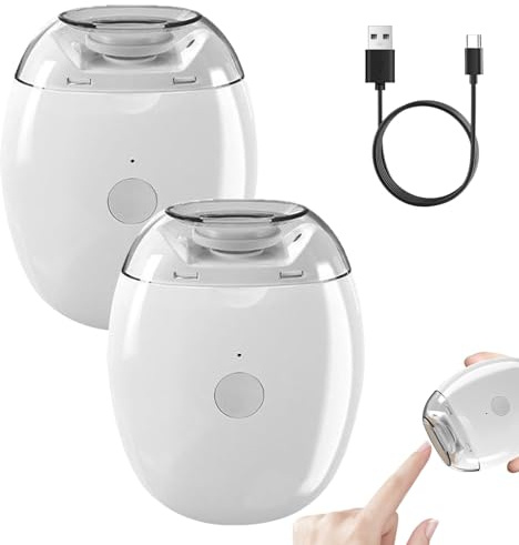 Smart Electric Finger Nail Grinder Pro, 2 PCS Automatic Fingernail Clippers Human Toe & Finger Nails, Quiet Nail Trimmer with LED Light & 3-Speed, 2026 New Fingers Nail Grinder for Baby, Adults