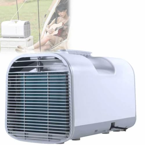 Climatizzatore Portatile, Mini Climatizzatore da, Campeggio, Compatto con Display e Kit Finestr, Raffrescatore 3 in 1 per Tenda, Camper e Stanze Piccole