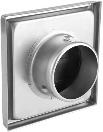 100MM Air Vent Duct Grill Stainless Steel Fan Outlet Wall Square Air Vent Square Tumble Dryer Extractor