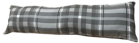 Marilyn Bed & Bath Plain Fabric Draught Energy Saver Excluders Draft Insulator Draft Stopper For Door Window Hallway (Check Grey, 1)