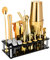 KinGrow Cocktail Shaker Set, 23-Piece Boston Stainless Steel Bartender Kit with Acrylic Stand & Cocktail Recipes Booklet, Professional Bar Tools for Drink Mixing, Home, Bar, Party - Gold, Gold Rose