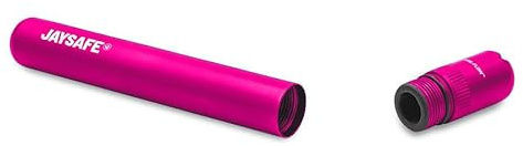FIRE-FLOW™ JAYSAFE® - Premium Joint Holder Case in Pink für alle Filtergrößen, Aktivkohlefilter, Aluminium Hülle, Metall Tube, Geruchsdicht, Wasserdicht (Pink)