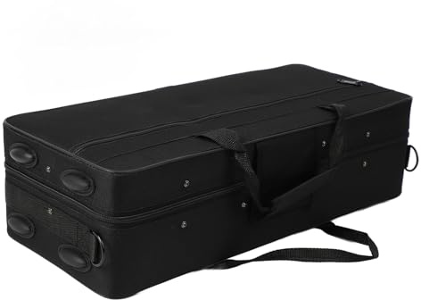 HOHXFYP Sac de Trompette, Sac de Trompette en Tissu Oxford Avec Bandoulière et Plusieurs Compartiments, Étui de Trompette Léger de Grande Capacité Résistant À la Pluie pour Musiciens en Voyage