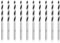 Brocas Madera, Meccion 3mm 10Pcs Professional Brad Point Brocas de Espiral para Madera