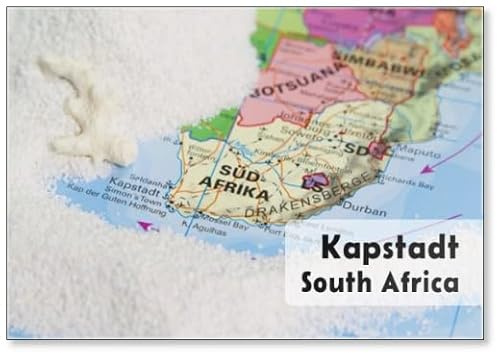 Kühlschrankmagnet Südafrika Mit Kapstadt Kap Der Guten Hoffnung
