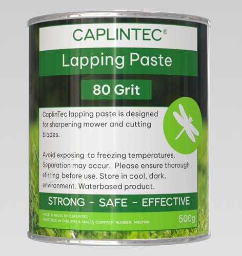 CaplinTec Back Lapping Paste | Oil-Free, Odour-Free Formula for Precise and Efficient Maintenance | Superior Performance for All Equipment Types (80 Grit, 500ml)