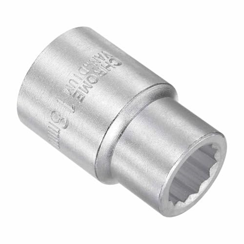CoCud 12 Puntos Llave de Impacto, Llave de Vaso de 18 mm con Cuadrado de 3/4 Pulgadas, Llave de Impacto para Tuerca de Eje de Husillo de Acero de Aleación para Mantenimiento Doméstico