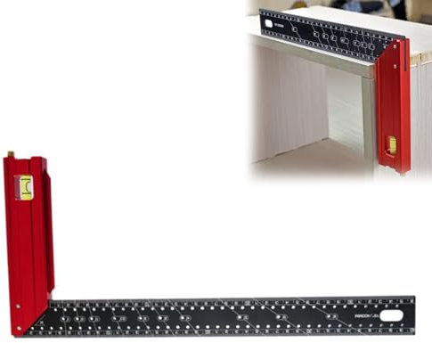 Zimmermannswinkel, 30 x 6,8 cm Rahmenwinkel, Holzbearbeitungsquadrat-Lineal, Anschlagwinkel-Werkzeug, T-Vierkant-Lineal, L-Vierkant-Lineal, Layout-Werkzeug, Metallwinkel, Stahlwinkel