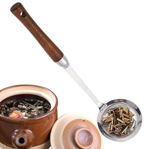 Cucharón Espumadera | Cuchara Colador Para Aceite | Cuchara Antideslizante Filtragrasas de Malla Fina para Grasa Salsa Cocina Hogar Comedor