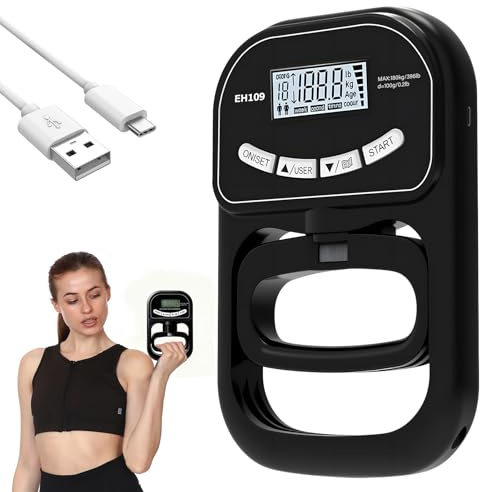 Dinamómetro digital de mano, dinamómetro de mano, dinamómetro electrónico de mano, cuchillo de fuerza de agarre, dinamómetro digital de mano, entrenador de fuerza de agarre para fitness y uso diario