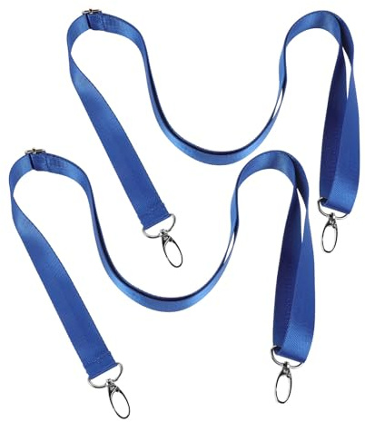 GOOHOCHY Nylon für Pferdedecken 2 Stück Verstellbare Beinschlaufen mit Einfachem Verschluss Blau für Pferdewinterdecken und Stallgebrauch