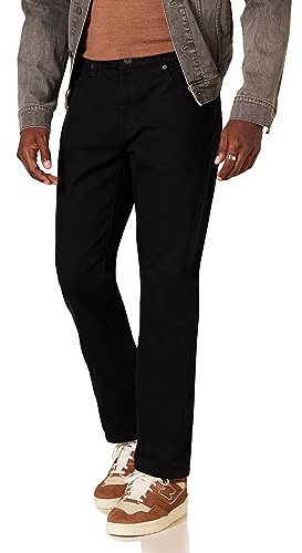 Amazon Essentials Herren Slim-Fit-Jeans - Auslauffarben, Schwarz, 32W / 34L