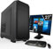 SYSTEMTREFF Office Komplett PC Set Intel Core i5-12400 6x4.4GHz | UHD 730 4K HDMI DX12 | 512GB M.2 NVMe | 16GB DDR4 RAM | WLAN Silent Desktop Paket Computer Rechner für Büro Business Multimedia