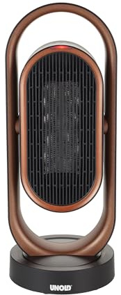 Unold 86535 3D Heizlüfter 3D - Kupfer/Schwarz, 1800 Watt, Überhitzungsschutz, Schutzklasse II, Ventilation, Warmluft, Heißluft, 3D-Luftzirkulation - 80° Oszillation