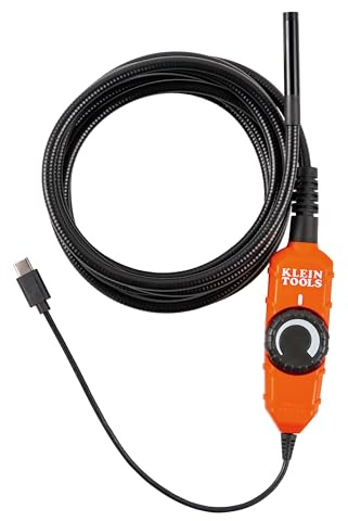 Borescope Digital Camera with LED Lights, for Android Devices, USB-C or Micro-USB Connection; No Batteries Needed Klein Tools ET16