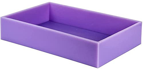 Molde grande rectangular flexible grande del jabón del silicón del tamaño grande con la caja de madera 19 x12 30lbs