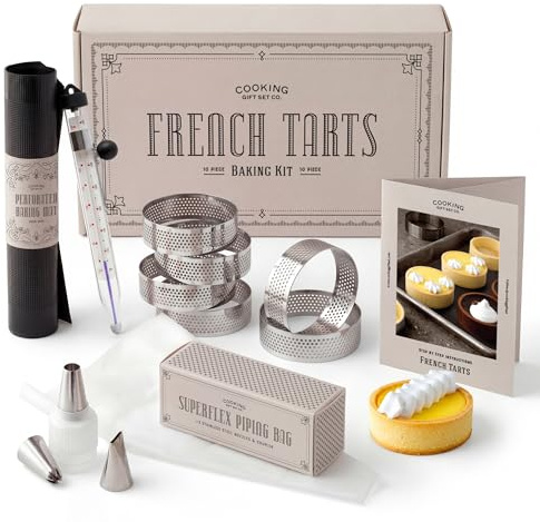 Cooking Gift Set Co. | French Tart Baking Set | Unique Gifts for Women | Baking Tools and Accessories | Kitchen Gifts, Hostess Gifts, Fun Gifts for Women | Gift Sets for Women, Food Gift Sets