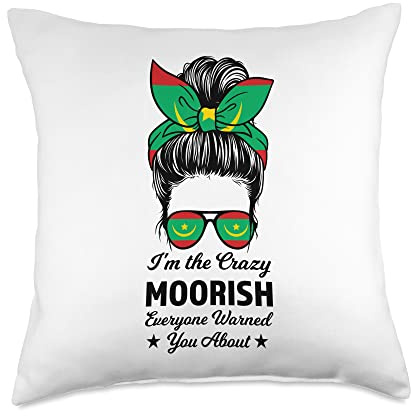 I'm the crazy Moorish Moors Sri Lanka Throw Pillow