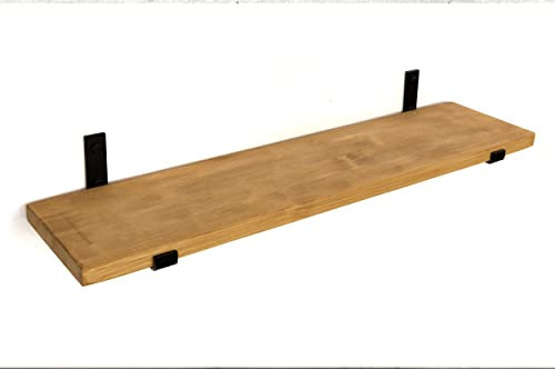 Santango Wandregal Holz 120x25 cm - Modernes Hngeregal mit 1 Regalbrett - Eiche, Einfach zu montieren, Platzsparend