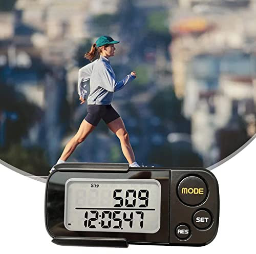 Walking Schrittzähler, Mini-Schrittzähler, Schrittzähler Ohne App und Handy, Genauer Pedometer Verfolgen Sie Schritte mit Clip-Lanyard, 30 Tage Speicher, Kalorien Einfacher Schrittzähler, für Mannfrau