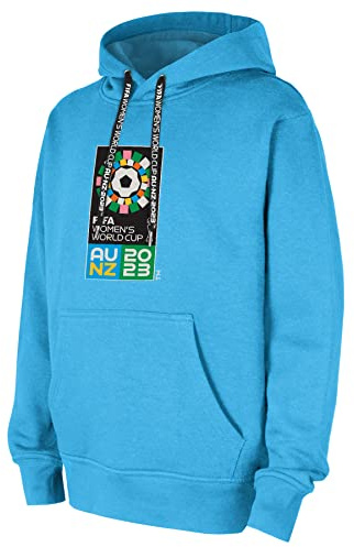 FIFA Sweat À Capuche Officiel de la Coupe du Monde de Football 2023 pour Femme, Bleu Sweat à Capuche Mixte (Lot de 1)