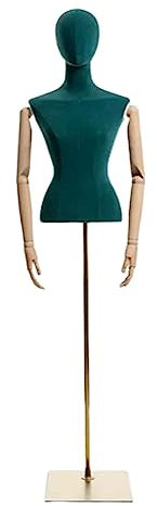 Schneiderpuppen Weiblicher Schaufensterpuppen-Torso, Vollschaum-Halbkörperpuppe, höhenverstellbare Schaufensterpuppen, Oberfläche, Samtstoff, Schaufensterpuppenkörper leicht tragbar