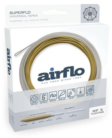 Airflo Ridge 2.0 Superflo Universal-Fliegenschnur, konisch, schwimmend, (Lichen/Treibholz, WF 4)